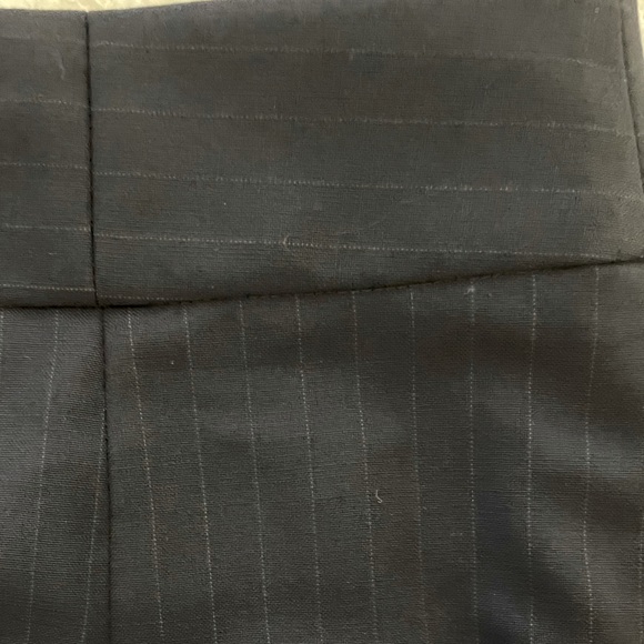 J Crew Factory Womens Original Fit Pinstriped Wool Pencil Skirt 0 Blue 91977 - Picture 3 of 7